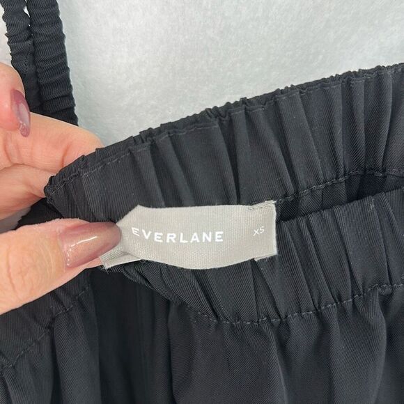 Everlane Black Elastic Sleeveless Cropped Romper The Party of One Jumpsuit XS - Picture 2 of 9